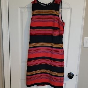 Loft Striped Sleeveless Dress